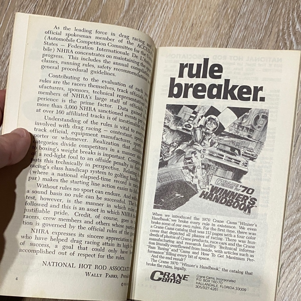 Vintage National Hot Rod Association ~ Drag Racing Rule Books 1970 and 1971 - Picture 4 of 9